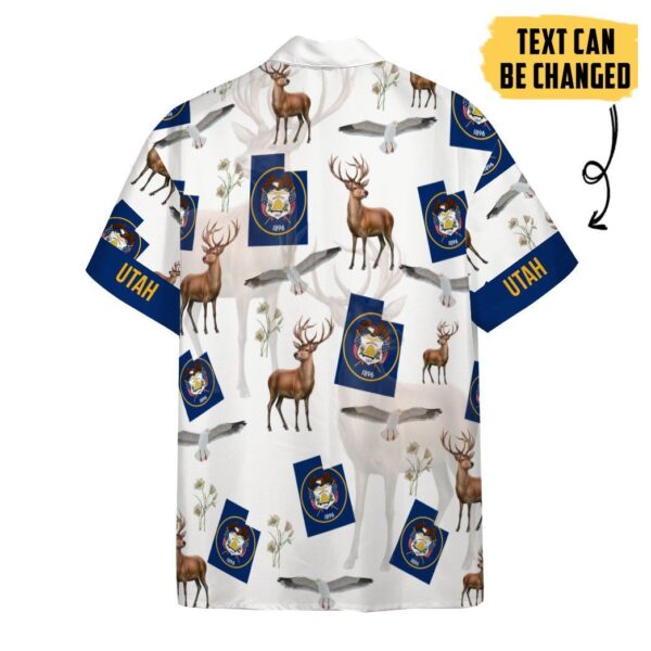Gearhumans 3D Utah Proud Custom Text Short Sleeve Shirts GS28052114 Hawai Shirt