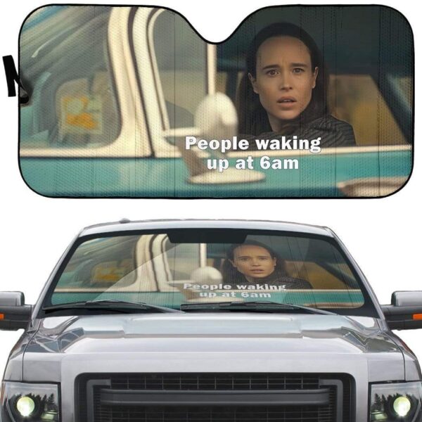 gearhumans 3D Vanya and Five Drive Umbrella Academy Custom Car Auto Sunshade GL120840 Auto Sunshade