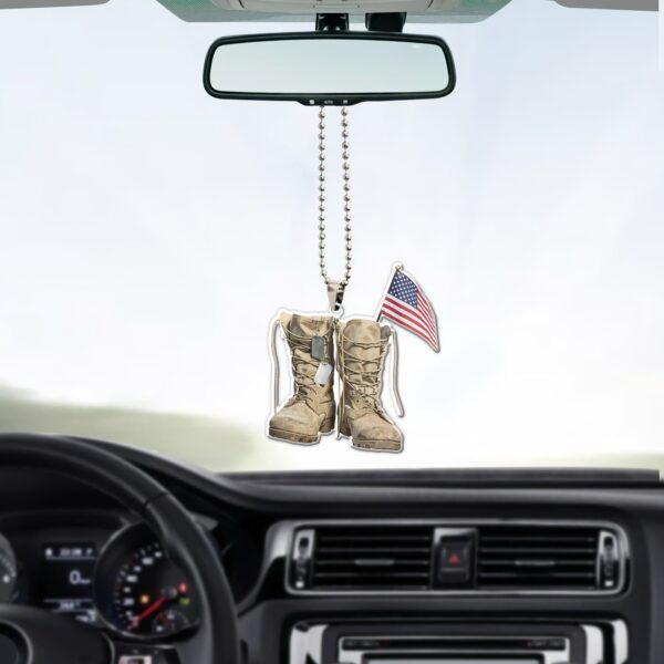 Gearhumans 3D Veteran Boots Custom Car Hanging GW0706215 Car Hanging