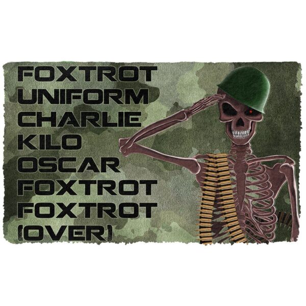 Gearhumans 3D Veteran Foxtrot Custom Doormat GW2704216 Doormat