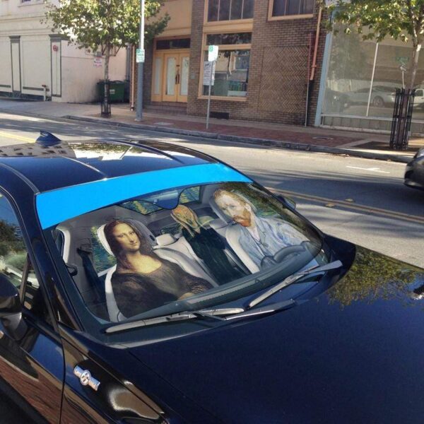 gearhumans 3D Vincent van Gogh Custom Car Auto Sunshade GL030820 Auto Sunshade 