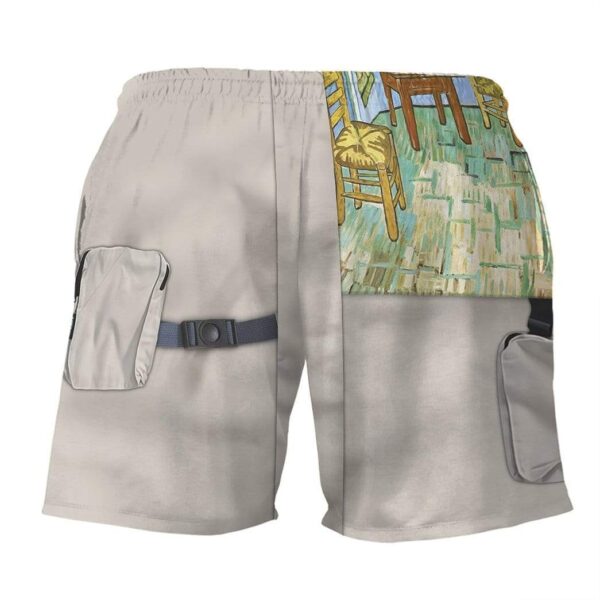 Gearhumans 3D Vincent Van Gogh Hip Hop Jackets Custom Beach Shorts Swim Trunk GC16071 Men Shorts