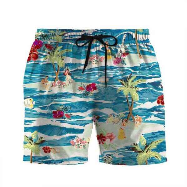 Gearhumans 3D Vintage Hawaii Custom Beach Shorts Swim Trunks GO11052114 Men Shorts Men Shorts S 
