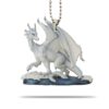 Gearhumans 3D Walking White Dragon Car Hanging GJ25052104 Car Hanging Car Hanging/1 Pack