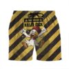Gearhumans 3D Warning Killer Cock Custom Beach Shorts Swim Trunks GS08075 Men Shorts Men Shorts S
