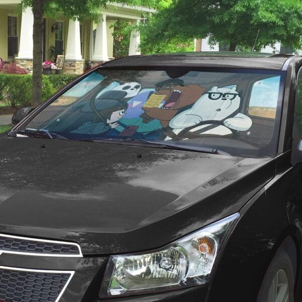 gearhumans 3D we bare bears 2020 in Car Custom Car Auto Sunshade GV22079 Auto Sunshade