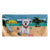 Gearhumans 3D West Highland Terrier Dog Custom Beach Towel GW12052133 Towel Towel 60''x30''