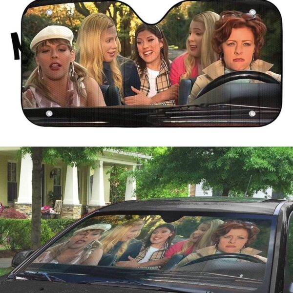 gearhumans 3D White Chicks Custom Car Auto Sunshade GL030819 Auto Sunshade 