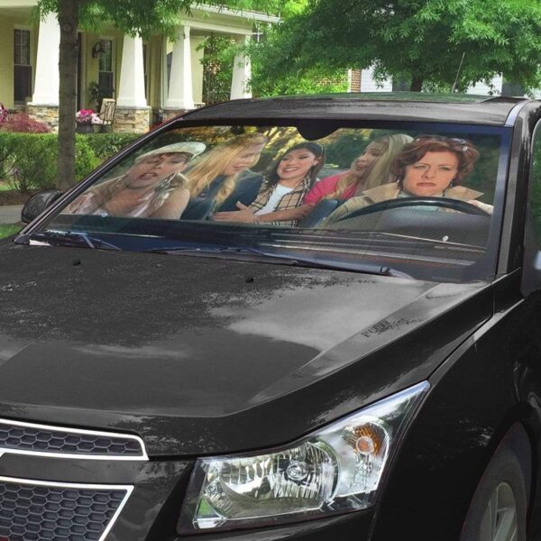 gearhumans 3D White Chicks Custom Car Auto Sunshade GL030819 Auto Sunshade 