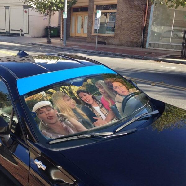 gearhumans 3D White Chicks Custom Car Auto Sunshade GS27075 Auto Sunshade
