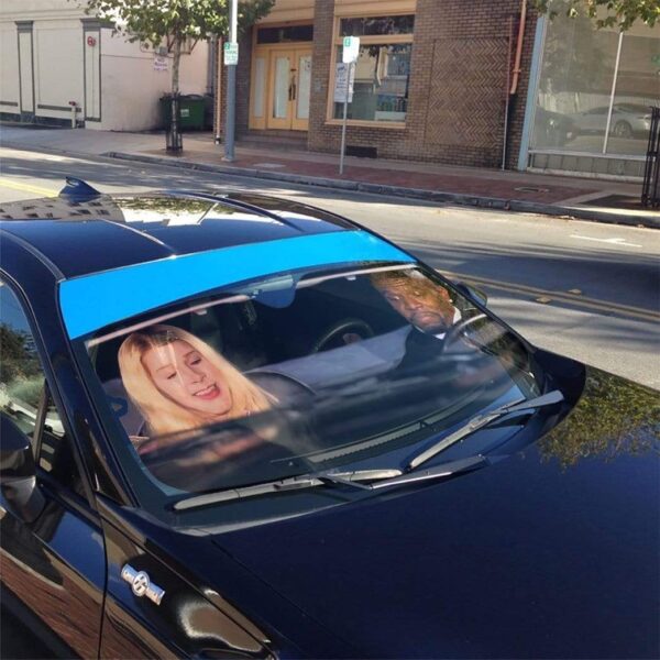 gearhumans 3D White Chicks Custom Car Auto Sunshade GW27077 Auto Sunshade