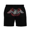 Gearhumans 3D Wolf Head Red Roses And Wings Custom Beach Shorts Swim Trunks GO10052118 Men Shorts Men Shorts S