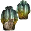 Gearhumans 3D Wolf Jungle Custom Tshirt Hoodie Apparel GW02062129 3D Apparel