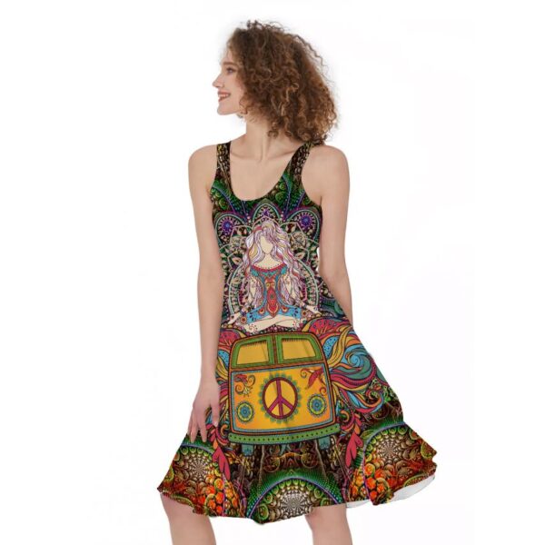 Gearhumans 3D World Of Hippie And Yoga Custom Women Dress GS28062110 Women Dress 