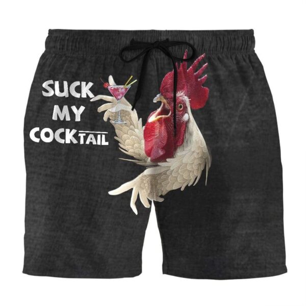 Gearhumans 3D Would You Like To Suck My Cocktail Custom Beach Shorts Swim Trunks GL30062 Men Shorts Men Shorts S 