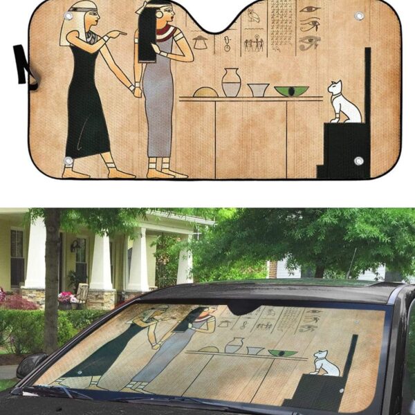 gearhumans 3D Yelling At A Cat Custom Car Auto Sunshade GN11072 Auto Sunshade