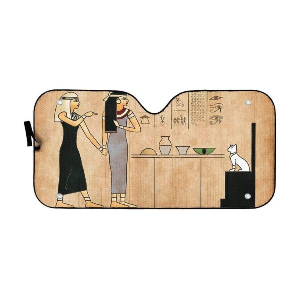 gearhumans 3D Yelling At A Cat Custom Car Auto Sunshade GN11072 Auto Sunshade 57''x27.5'' 