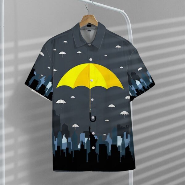 Gearhumans 3D Yellow Umbrella Hawaii Shirt ZK0605214 Hawai Shirt