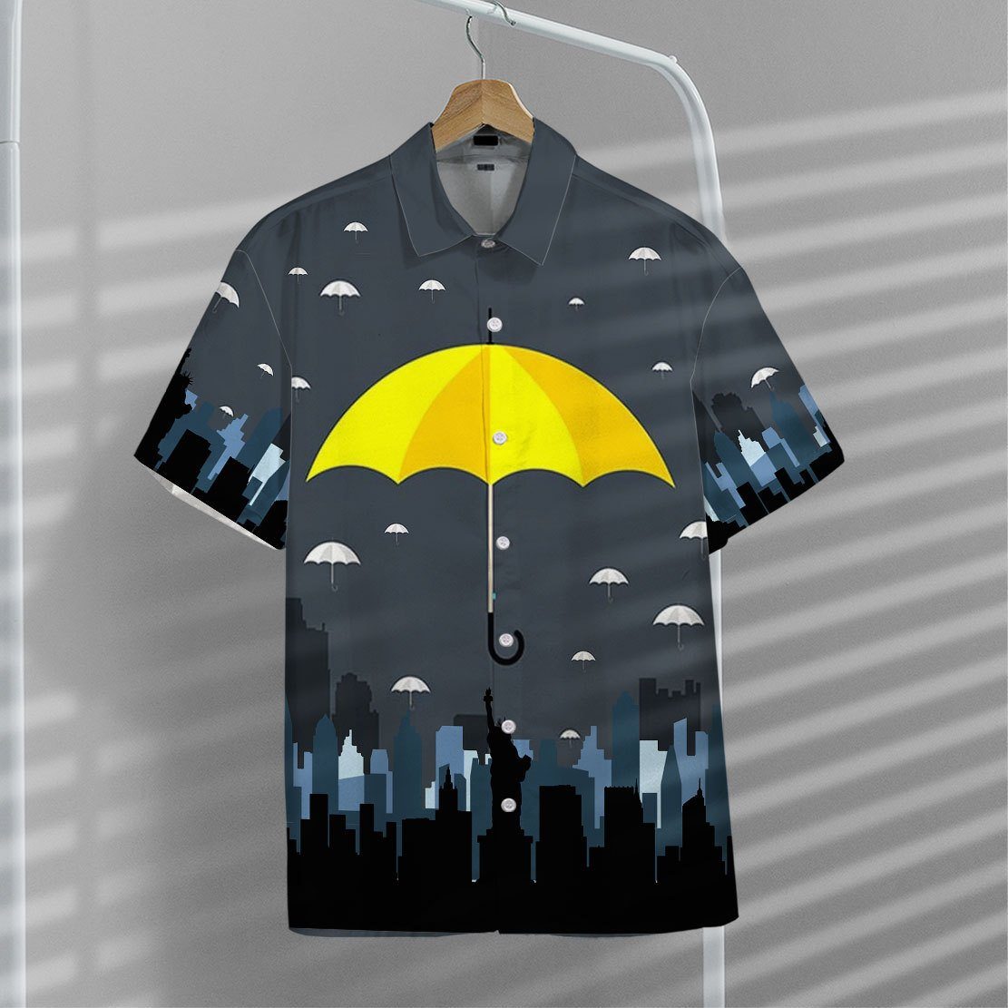 Gearhumans 3D Yellow Umbrella Hawaii Shirt ZK0605214 Hawai Shirt
