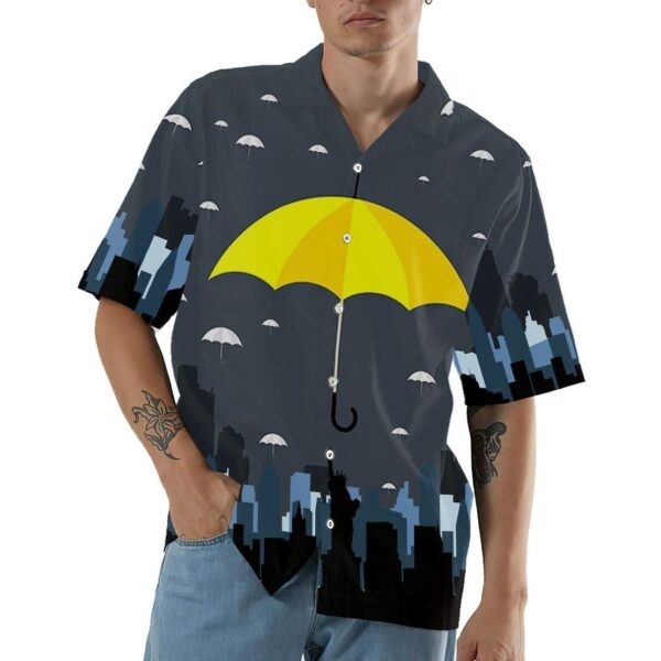 Gearhumans 3D Yellow Umbrella Hawaii Shirt ZK0605214 Hawai Shirt