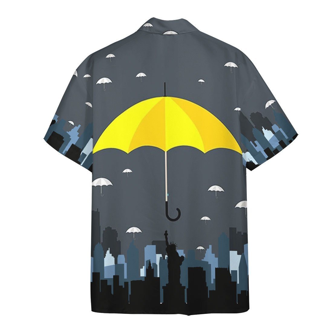 Gearhumans 3D Yellow Umbrella Hawaii Shirt ZK0605214 Hawai Shirt