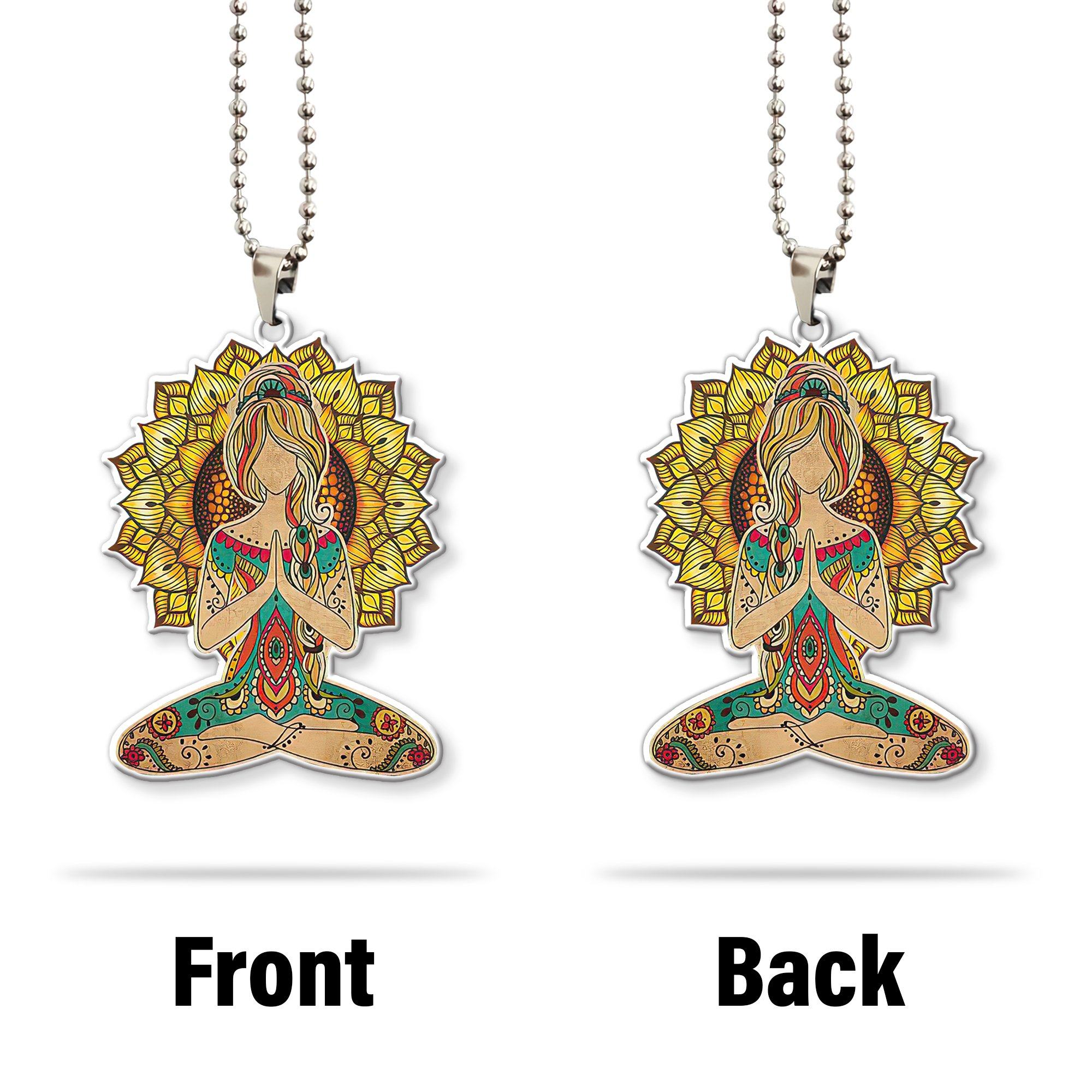 Gearhumans 3D Yoga IM Mostly Peace Custom Car Hanging GW1706219 Car Hanging