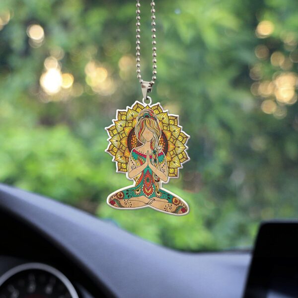 Gearhumans 3D Yoga IM Mostly Peace Custom Car Hanging GW1706219 Car Hanging