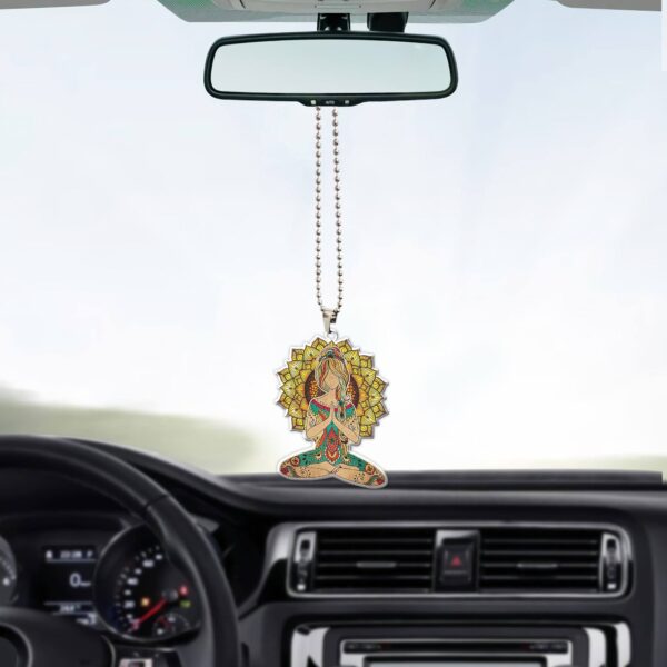 Gearhumans 3D Yoga IM Mostly Peace Custom Car Hanging GW1706219 Car Hanging