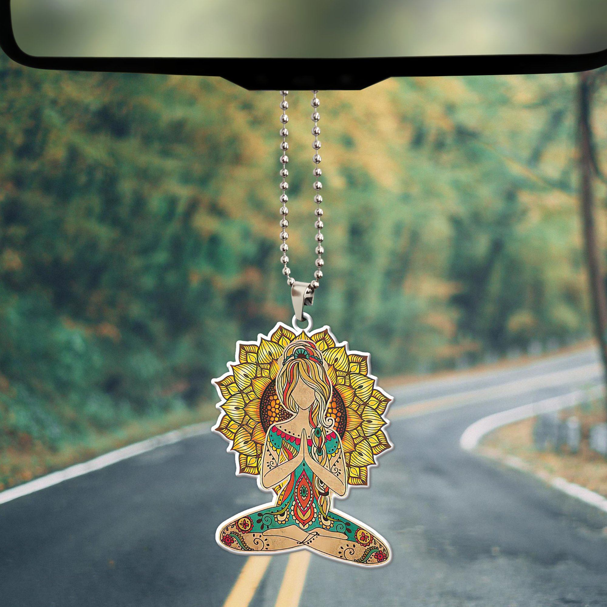 Gearhumans 3D Yoga IM Mostly Peace Custom Car Hanging GW1706219 Car Hanging
