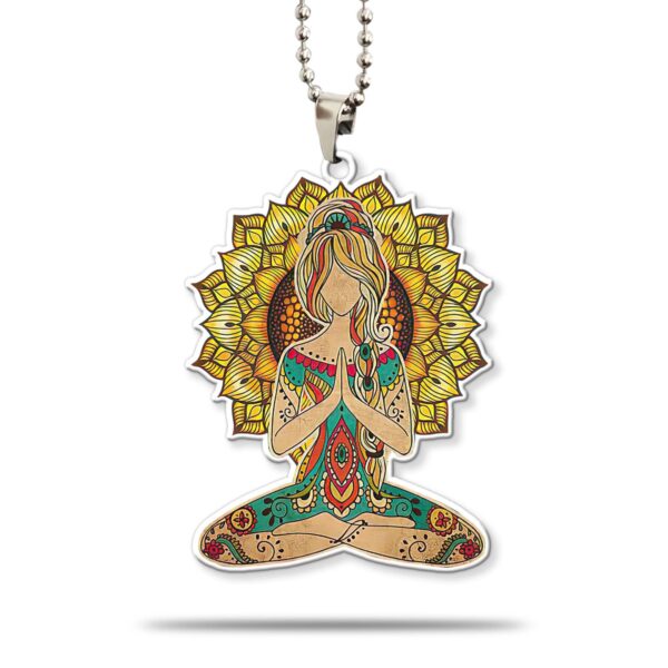 Gearhumans 3D Yoga IM Mostly Peace Custom Car Hanging GW1706219 Car Hanging Car Hanging/1 Pack 