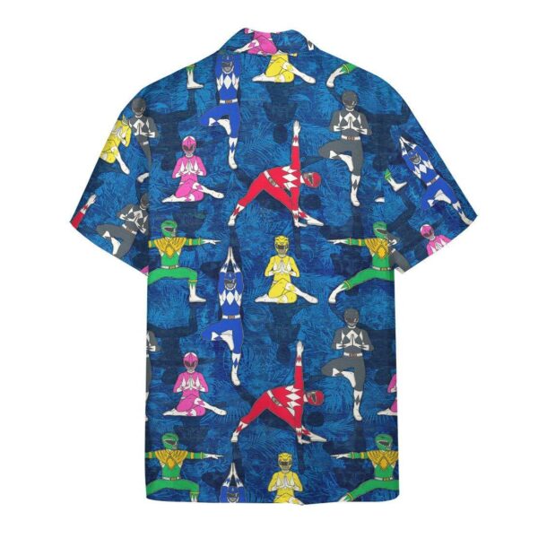 Gearhumans 3D Yoga Mighty Morphin Power Ranger Hawaii Shirt ZZ12042 Hawai Shirt
