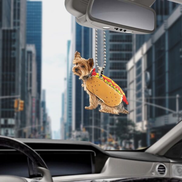 Gearhumans 3D Yorkshire Hotdoggo Custom Car Hanging GO26052111 Car Hanging