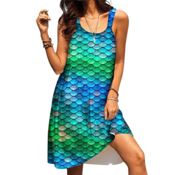 Gearhumans 3D You Are Mermazing With Ocean Tail Custom Sleeveless Beach Dress GO21062111 Beach Dress