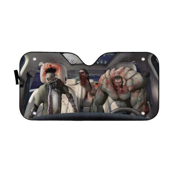 gearhumans 3D Zombies Left 4 Dead Custom Car Auto Sunshade GL210716 Auto Sunshade 57''x27.5'' 