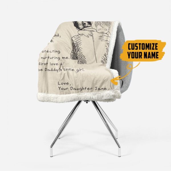 Gearhumans [Best Gift For Father's Day] 3D Air Mail Letter To Dog Dad Fathers Day Custom Name Blanket GS090415 Blanket