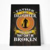 Gearhumans [Best Gift For Father's Day] 3D Father And daughter A Special Bond Father's Day Gift Canvas GS080410 Canvas 1 Piece Non Frame M