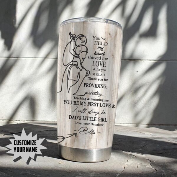 Gearhumans [Best Gift For Father's Day] 3D Happy Fathers Day Gift Custom Name Tumbler GS16042148 Tumbler 