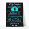 Gearhumans [Best Gift For Father's Day] 3D Happy Mothers Day Gift To My Daughter Custom Name Canvas GO080410 Canvas 1 Piece Non Frame M