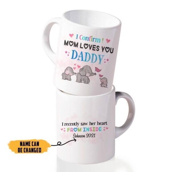 Gearhumans [Best Gift For Father's Day] 3D Love Dad Father's Day Custom Name Mug GS07044 Mug