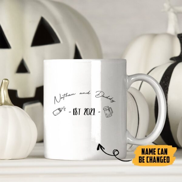 Gearhumans [Best Gift For Father's Day] 3D Our First Fathers Day Custom Name Mug GS07045 Mug