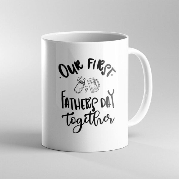 Gearhumans [Best Gift For Father's Day] 3D Our First Fathers Day Custom Name Mug GS07045 Mug