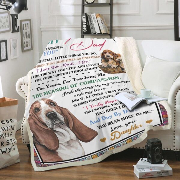Gearhumans [Best Gift For Father's Day] 3D To Dog Dad Happy Fathers Day Blanket GS150438 Blanket 