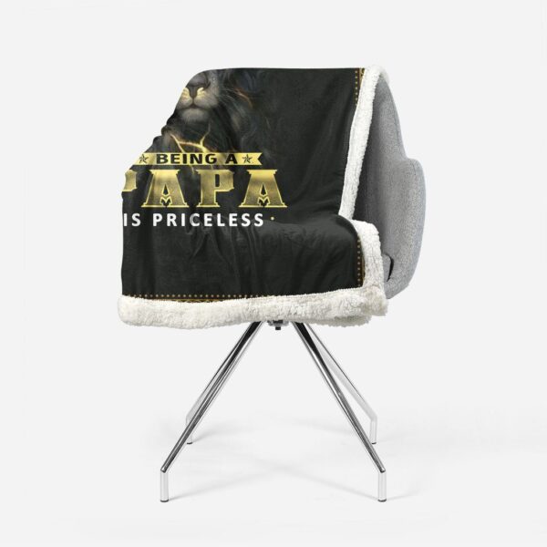 Gearhumans [Best Gift For Father's Day] Gearhuman 3D Being Papa Is Priceless Custom Blanket GW24031 Blanket