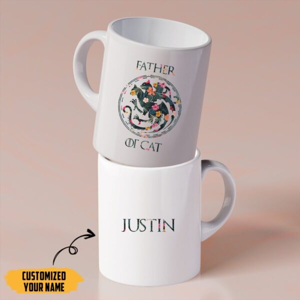 Gearhumans [Best Gift For Father's Day] Gearhuman 3D Father Of Cats Fathers Day Gift Custom Name Mug GW260315 Mug