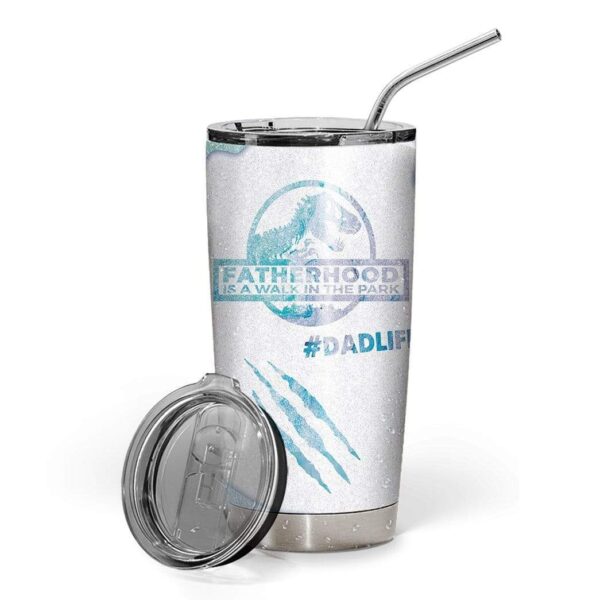 Gearhumans [Best Gift For Father's Day] Gearhuman 3D Fatherhood Custom Name Design Vacuum Insulated Glitter Tumbler GZ09053 Glitter Tumbler 20oz/Glitter