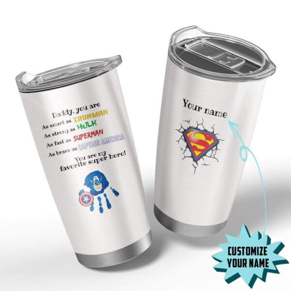 Gearhumans [Best Gift For Father's Day] Gearhuman 3D Father's Day Custom Design Vacuum Insulated Tumbler GM19055 Tumbler