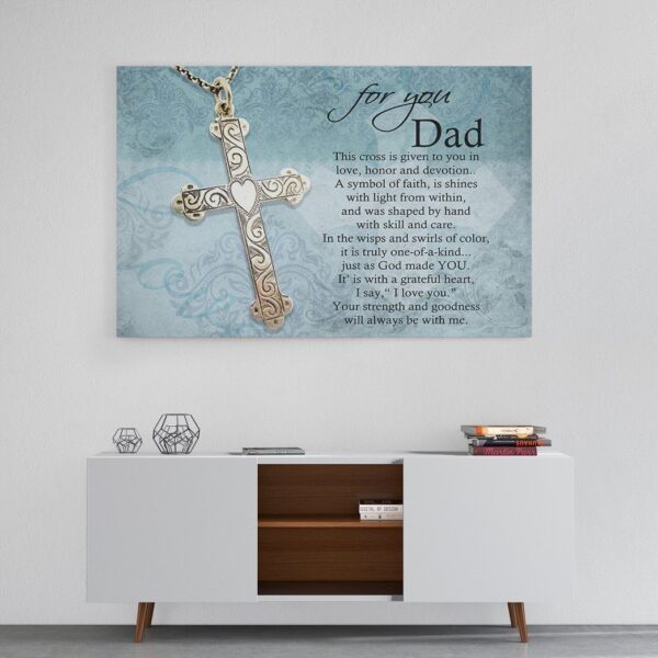 Gearhumans [Best Gift For Father's Day] Gearhuman 3D Fathers Day Gift Cross Custom Canvas GW220314 Canvas