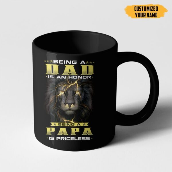 Gearhumans [Best Gift For Father's Day] Gearhuman 3D Happy Father's Day Lion Custom Name Mug GW22039 Mug