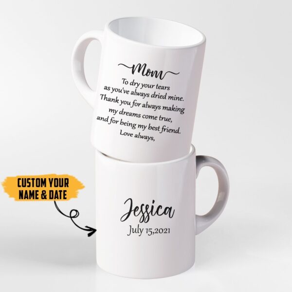 Gearhumans [Best Gift For Father's Day] Gearhuman 3D Happy Mothers Day Fathers Day Combo Gift Dear Mom and Dad Custom Name Mug GO250311 Mug 11oz