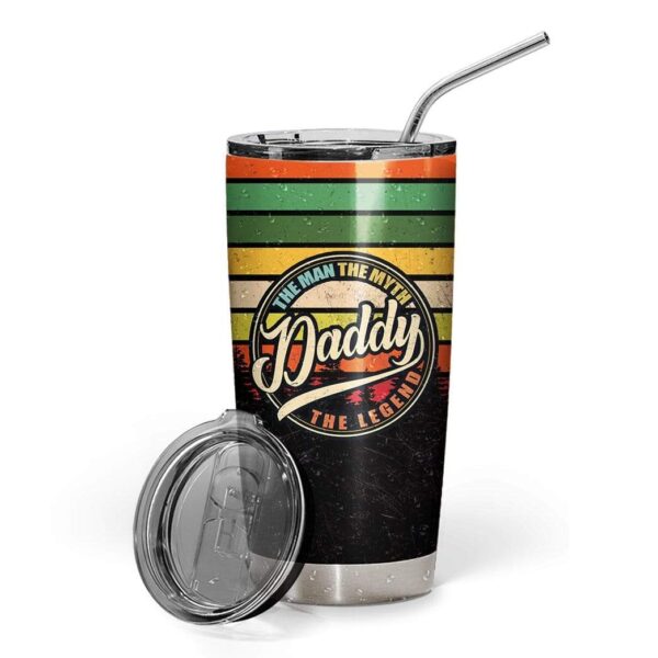 Gearhumans [Best Gift For Father's Day] Gearhuman 3D The Man The Myth The Legend Custom Design Vacuum Insulated Tumbler GV13051 Tumbler 20oz